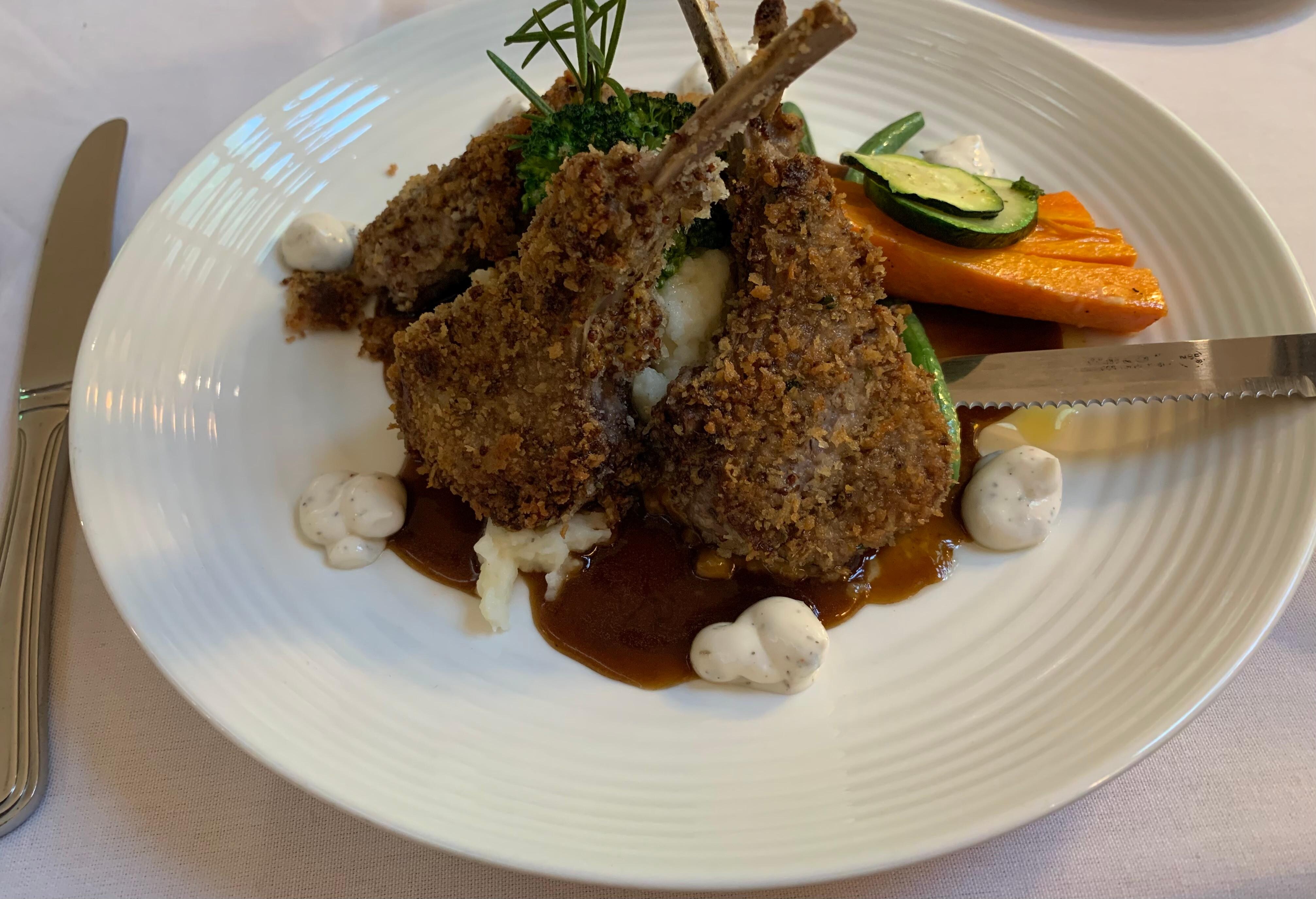 Half a rack of lamb
