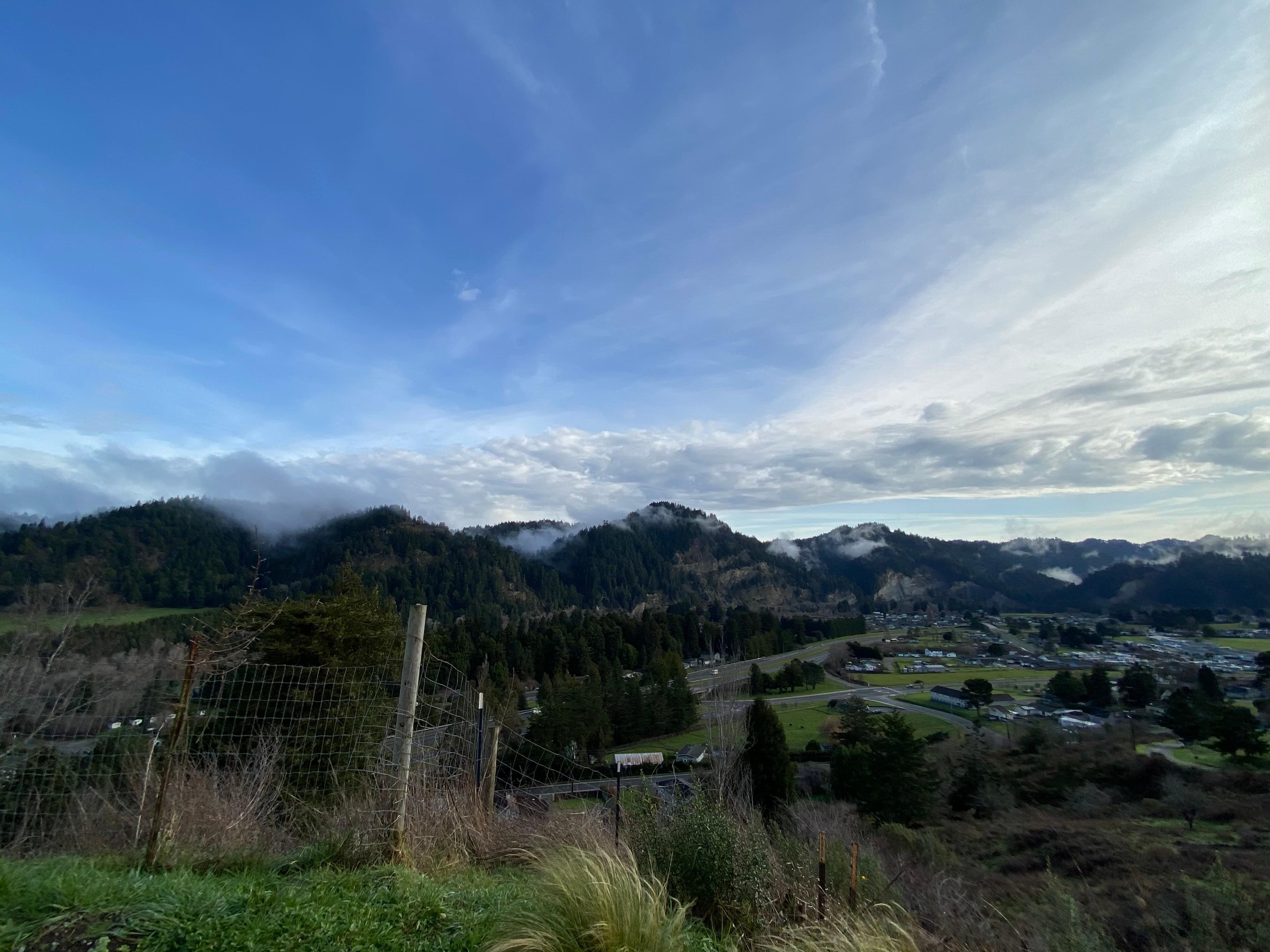 View from the upstairs deck. 