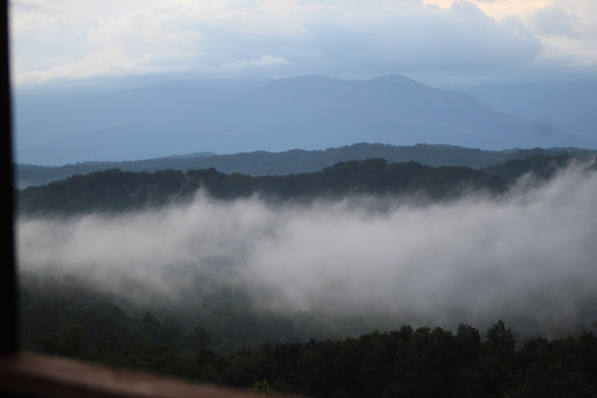 Watching a storm roll in.