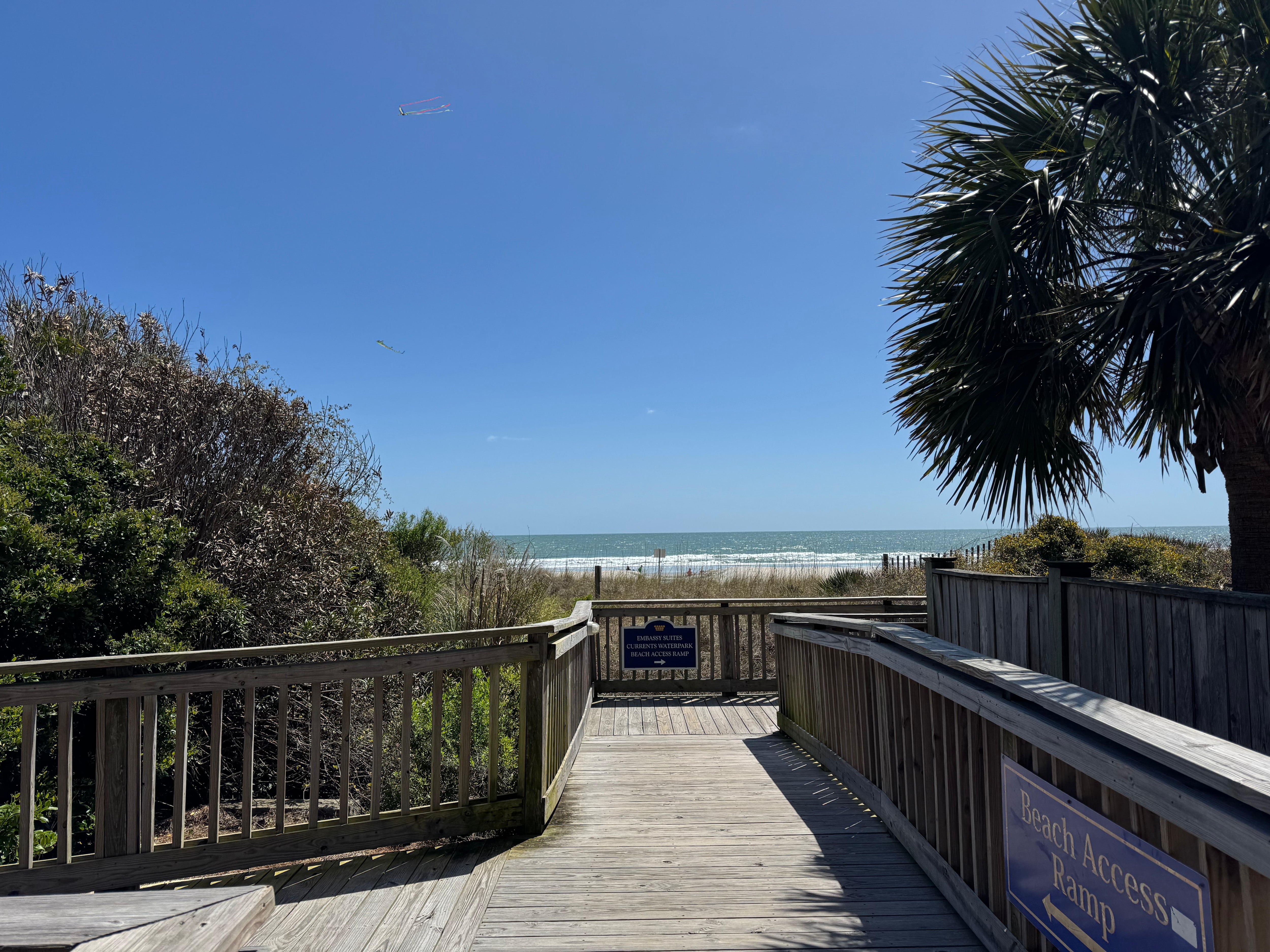 Entrance to Boardwalk that connects into Kingston plantation  North and South Hampton/Embassy properties. 