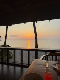 Breakfast watching sunrise