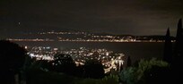 Von dem Balkon am Abend