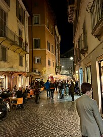 View from the bedroom. I loved opening the window and way people.