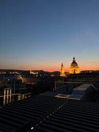 Solnedgang i sky bar