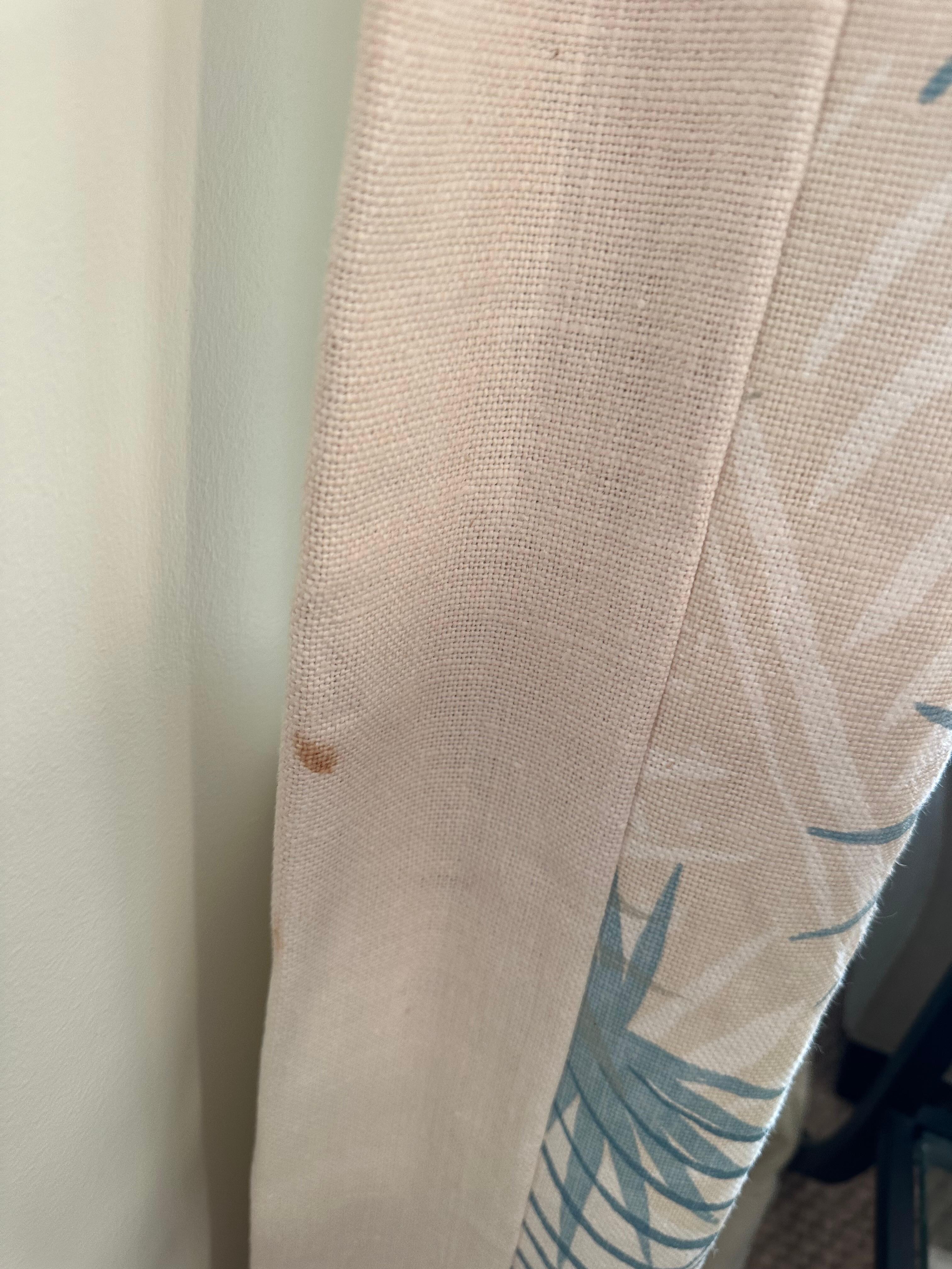 Stain on curtain