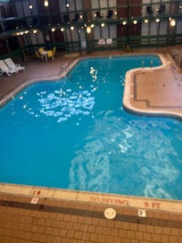 Pool water was warm, air temperature was a little too cool.