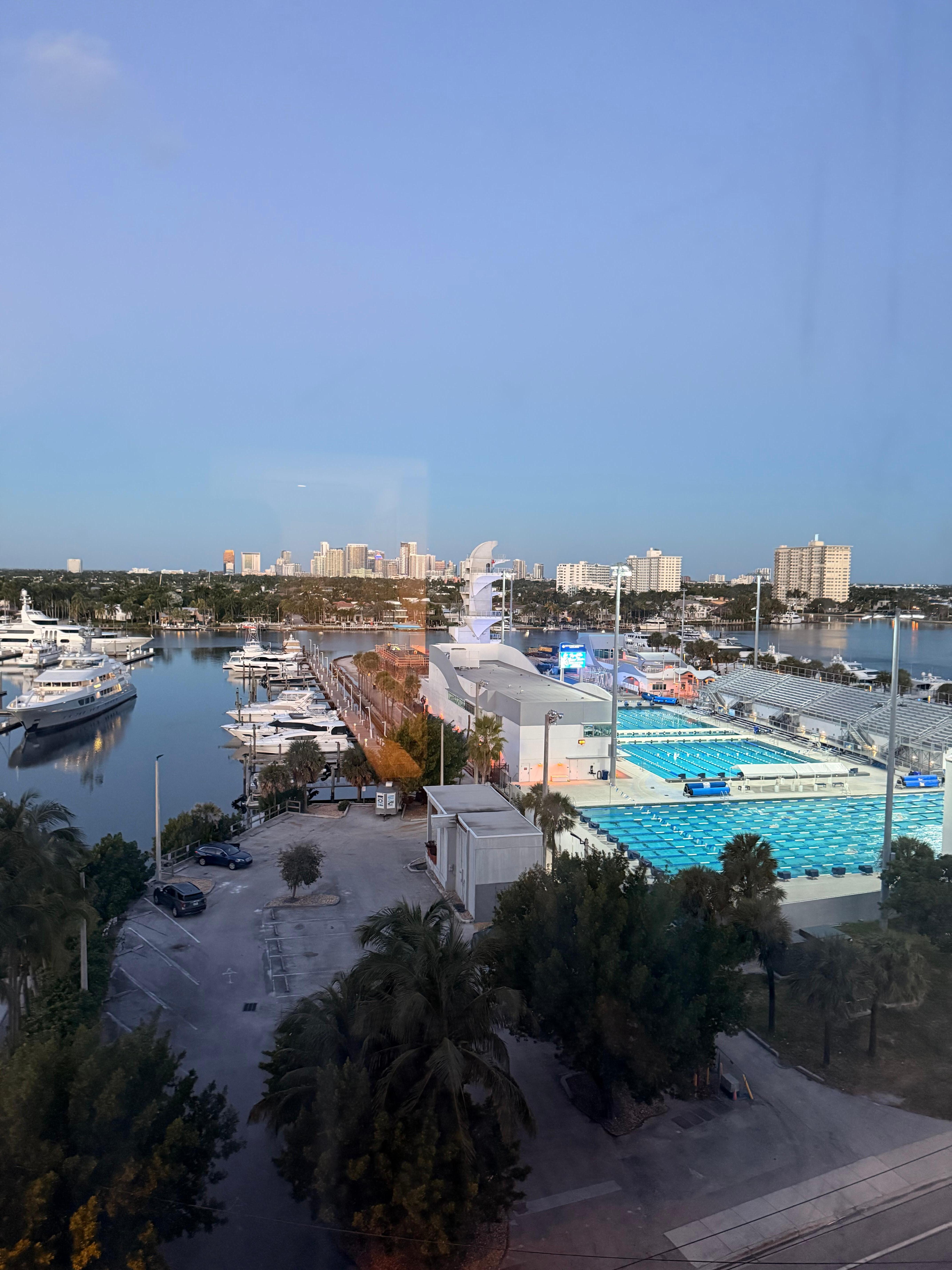 6th floor view, room 613.