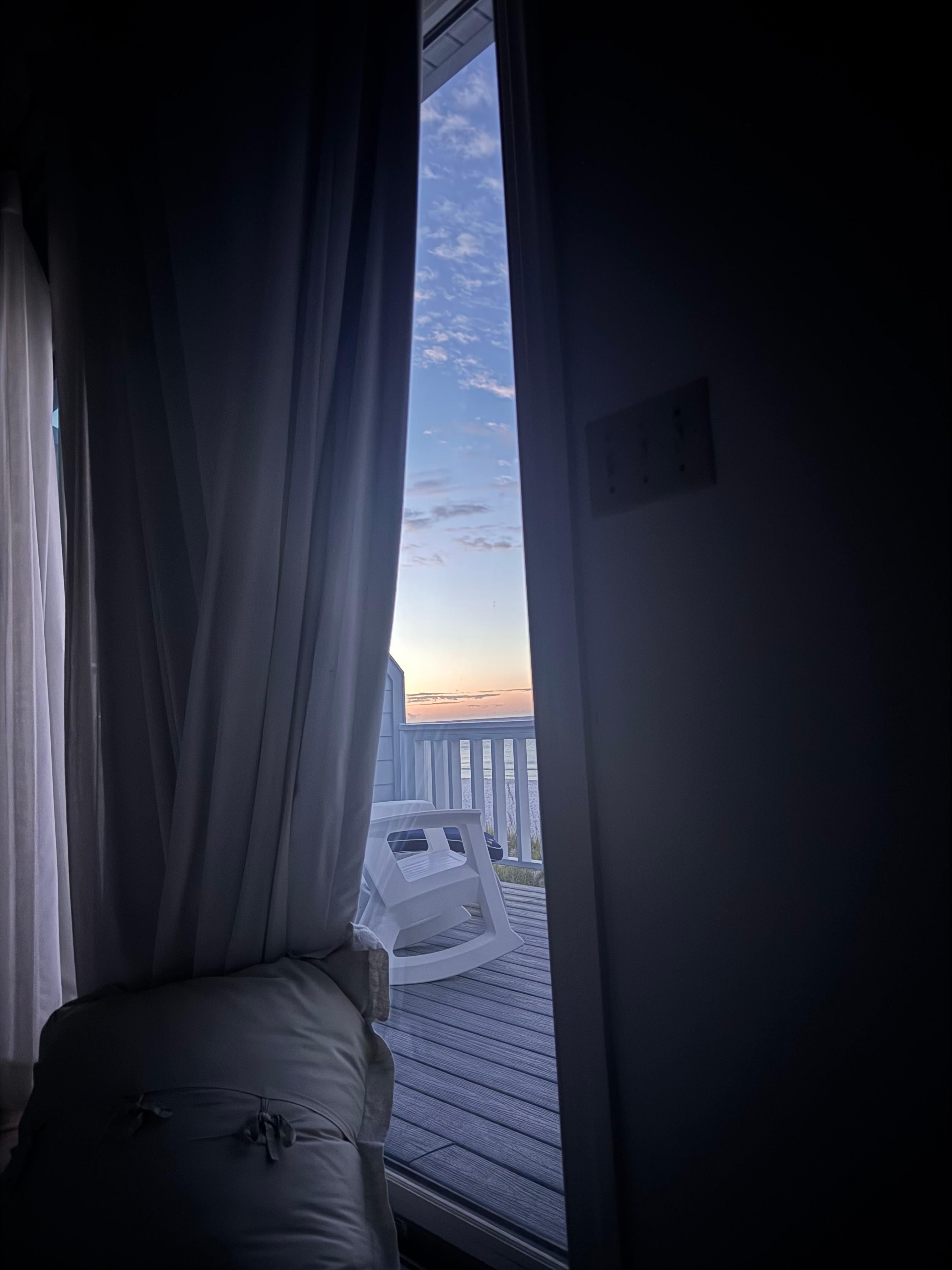 Would watch the sunrise from the master bed 