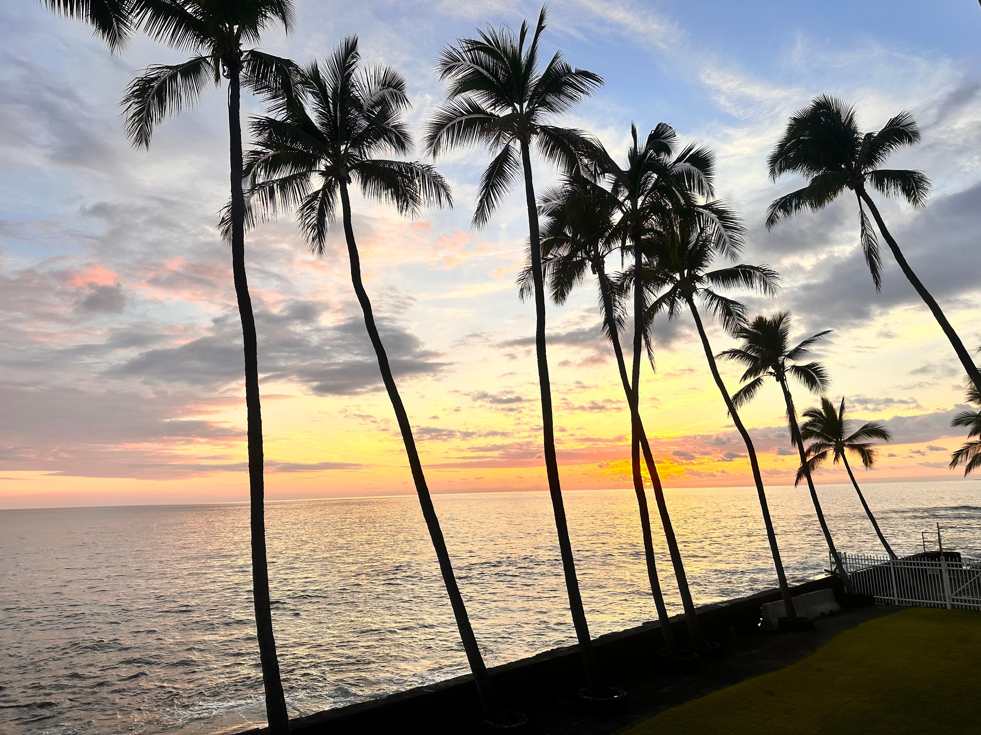 Nightly sunsets from the lanai 