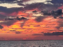 Sunset from the beach walk