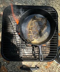 Buying local flounder to put on the grill!