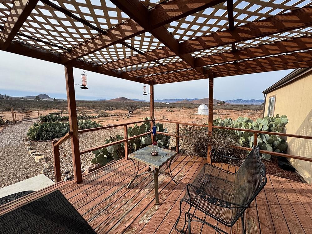 Looking towards the observatory.