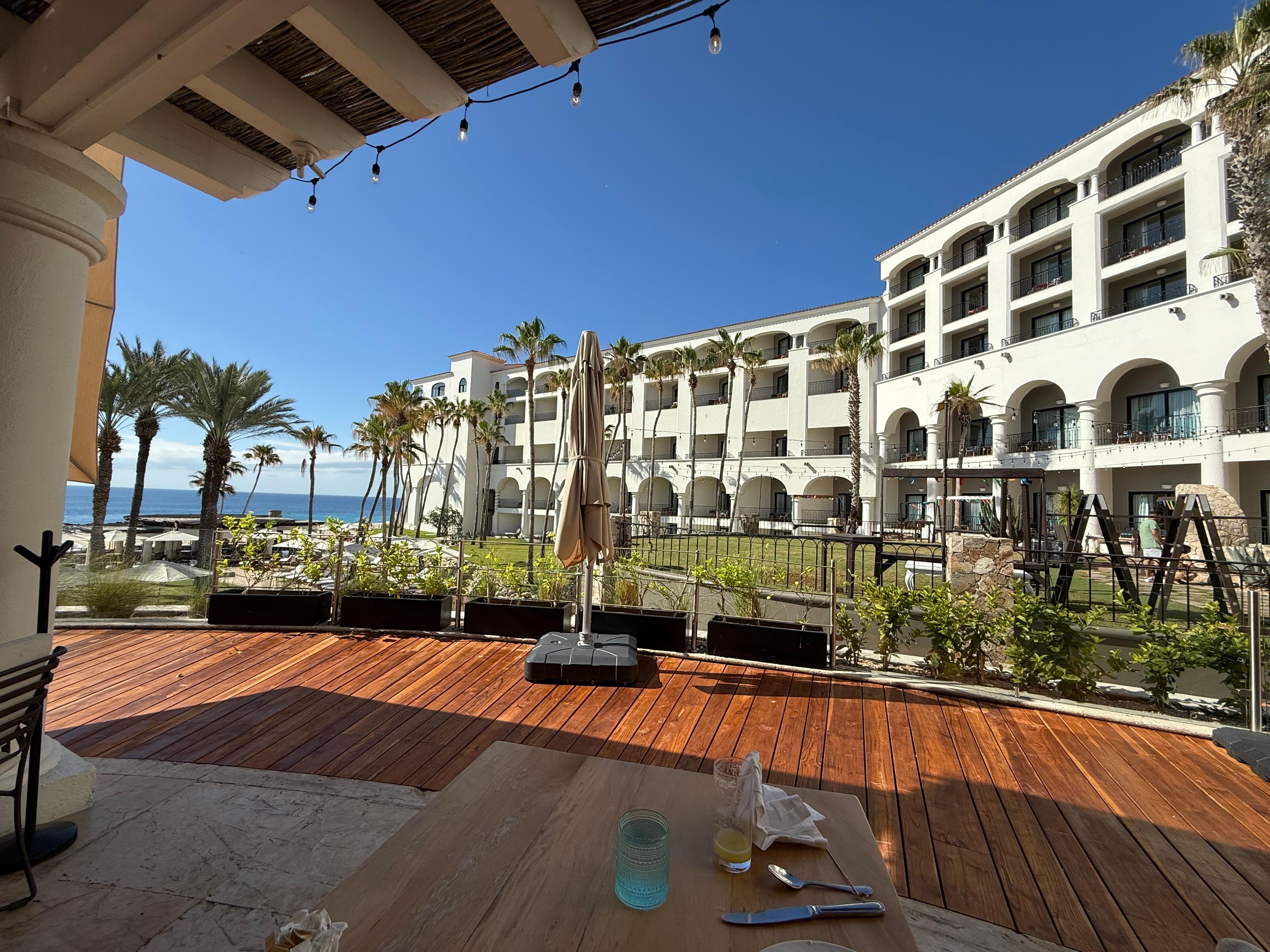 View from breakfast buffet 