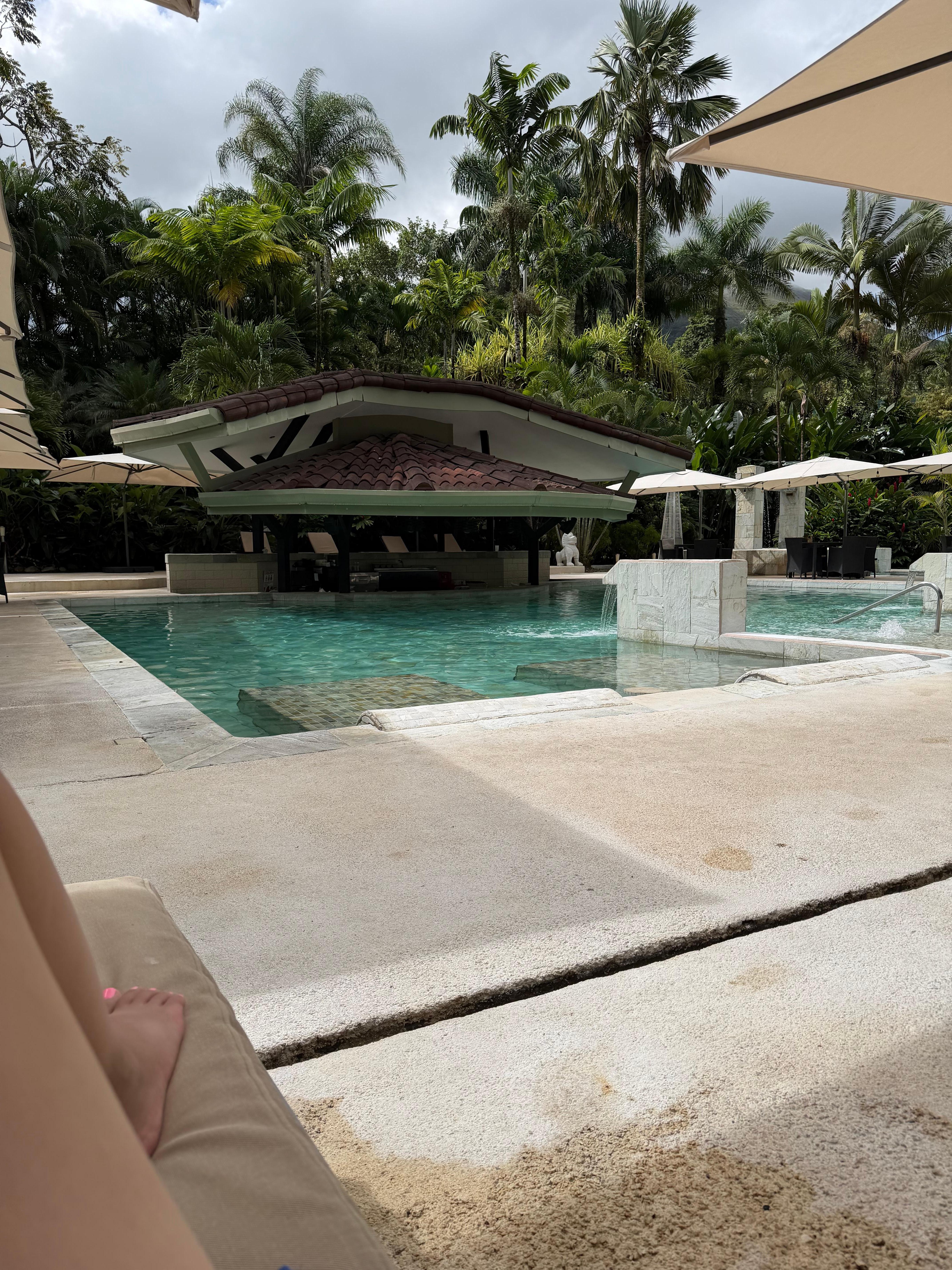 Pool view , I love the fact that the water was actually hot springs 