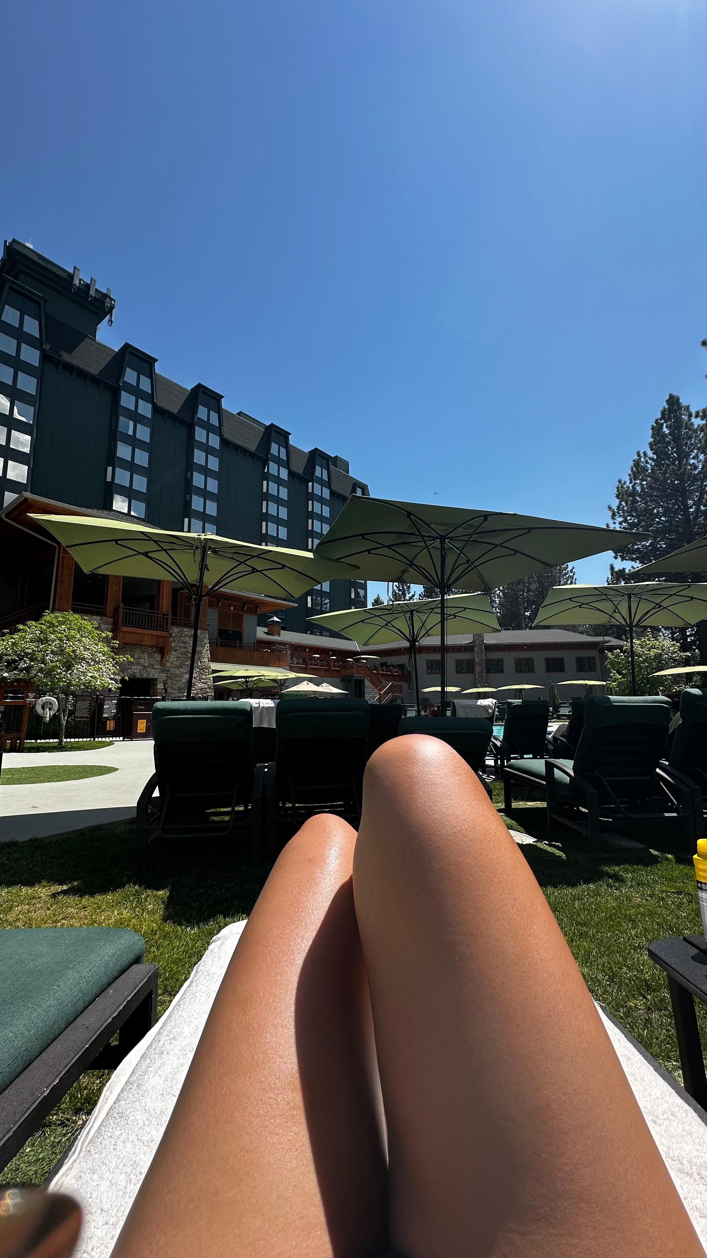 The (heated) pool area