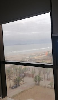 vista desde nuesta habitacion. La playa esta a menos de 10 min
caminando