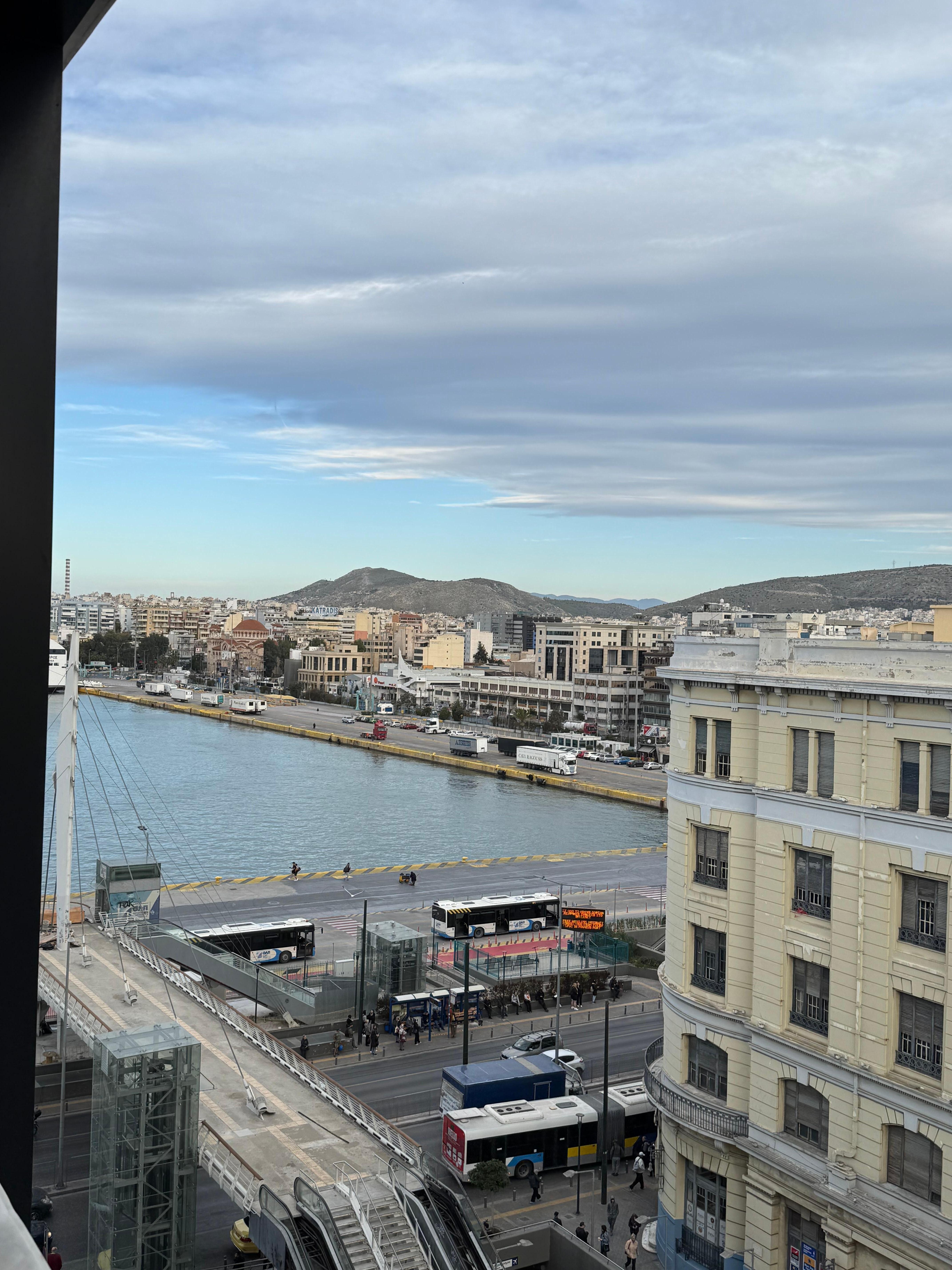 Port view from our room 