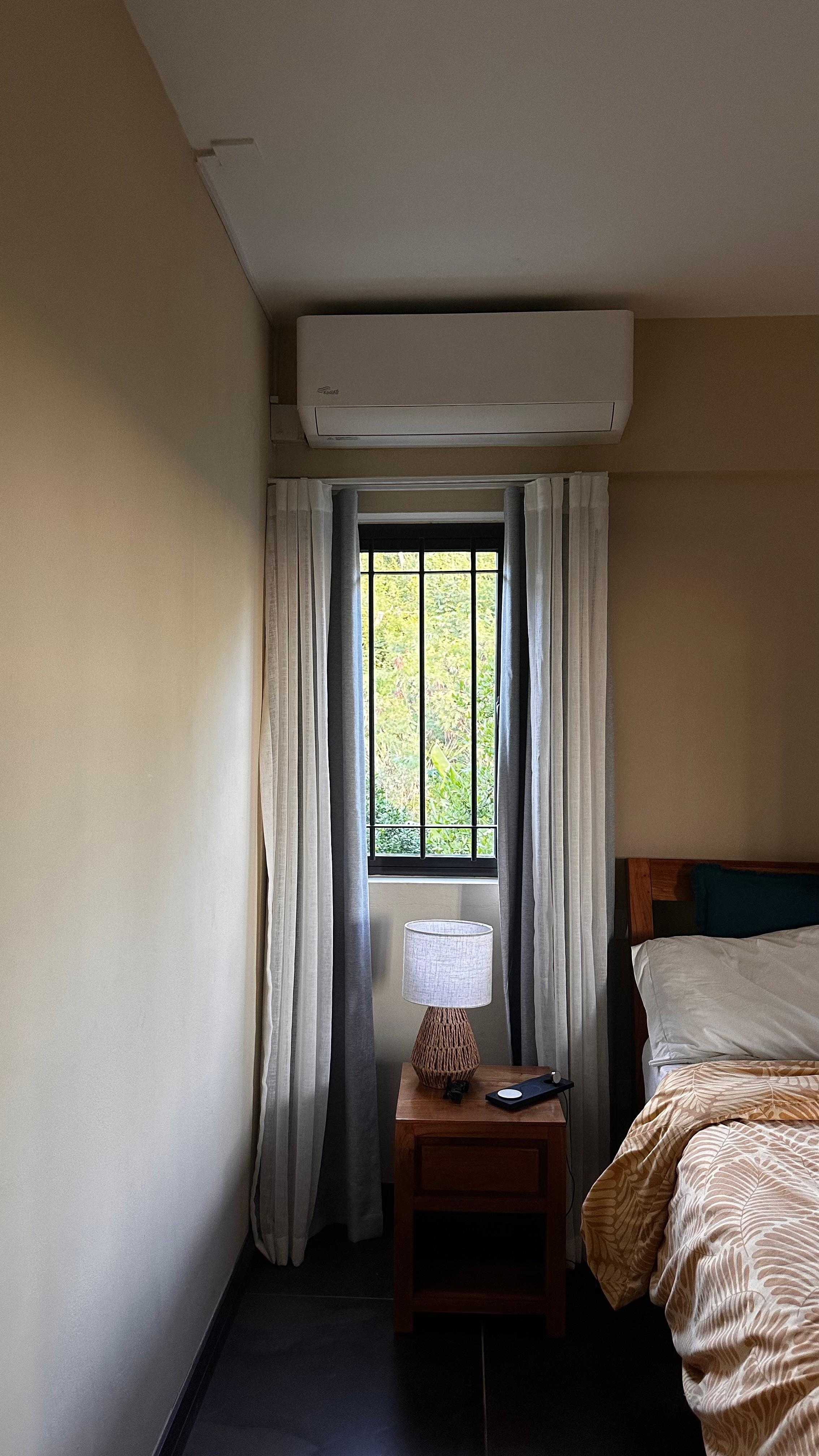 Cute little windows in the room with nice views 