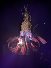 Fires at night