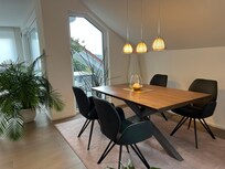 Essplatz zwischen den beiden Terrassen