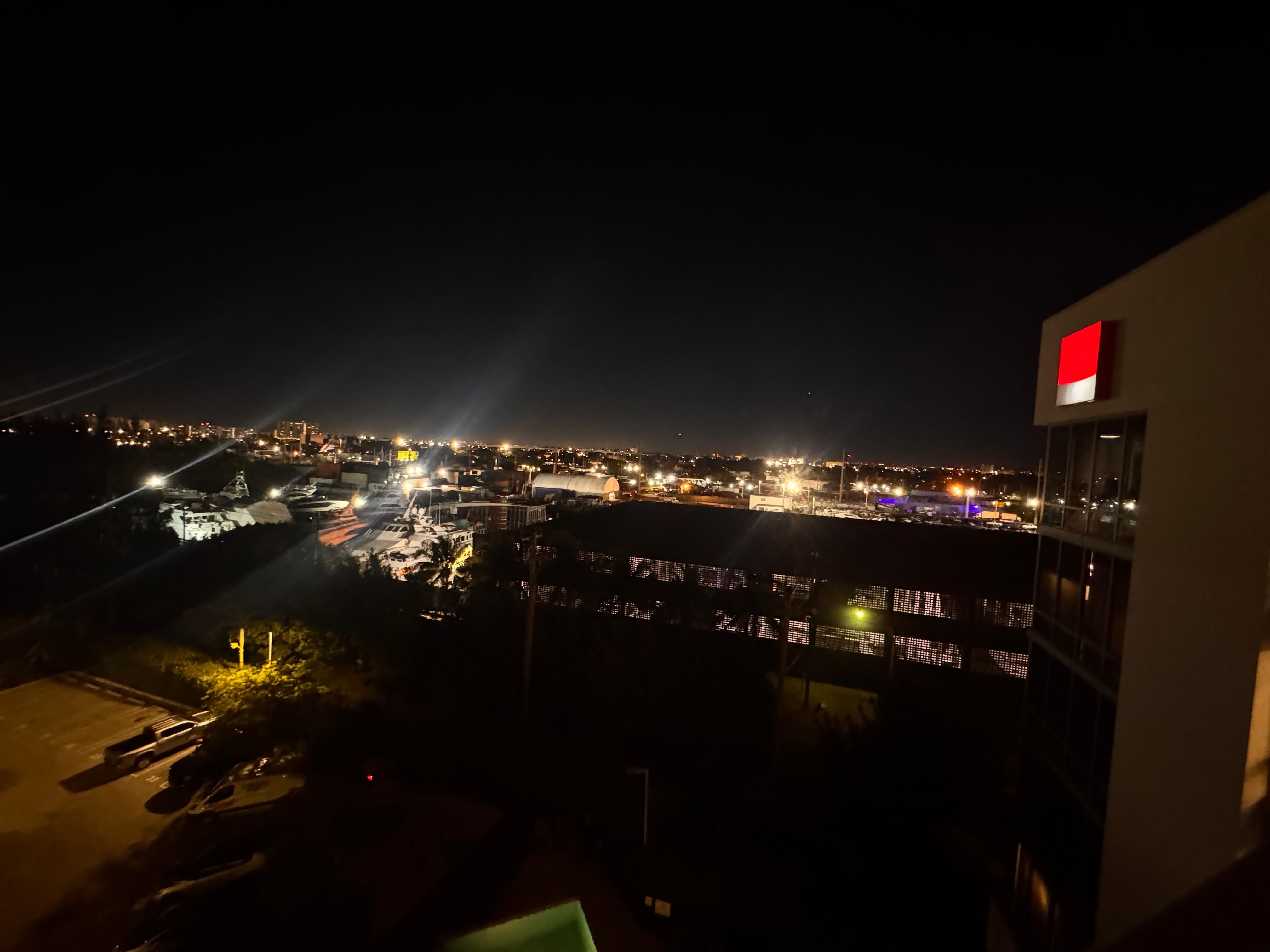 View from the rooftop bar.