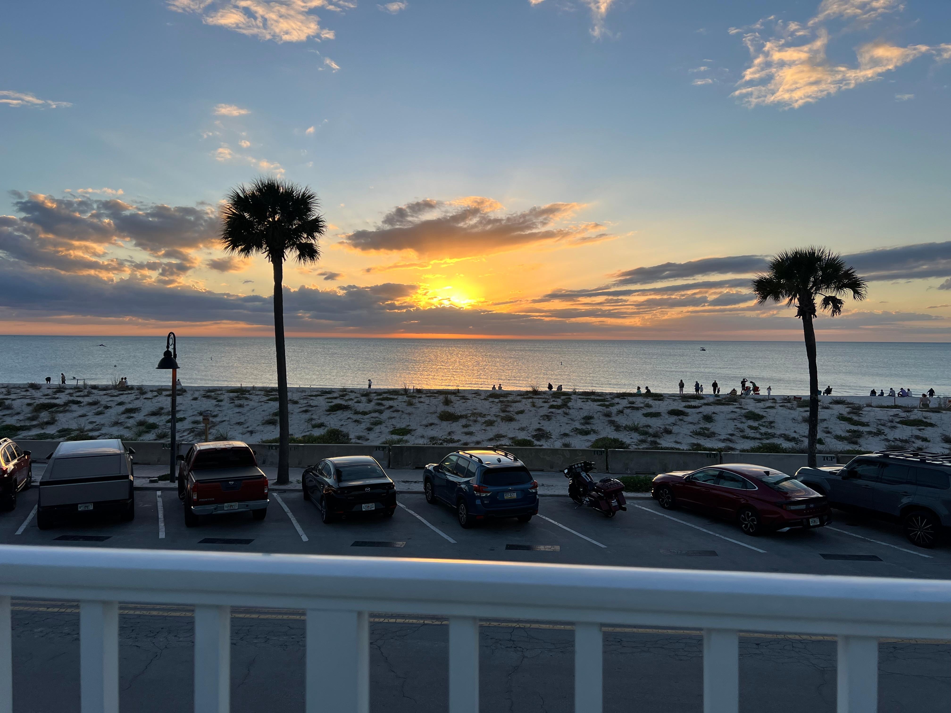 Great sunsets from the balcony