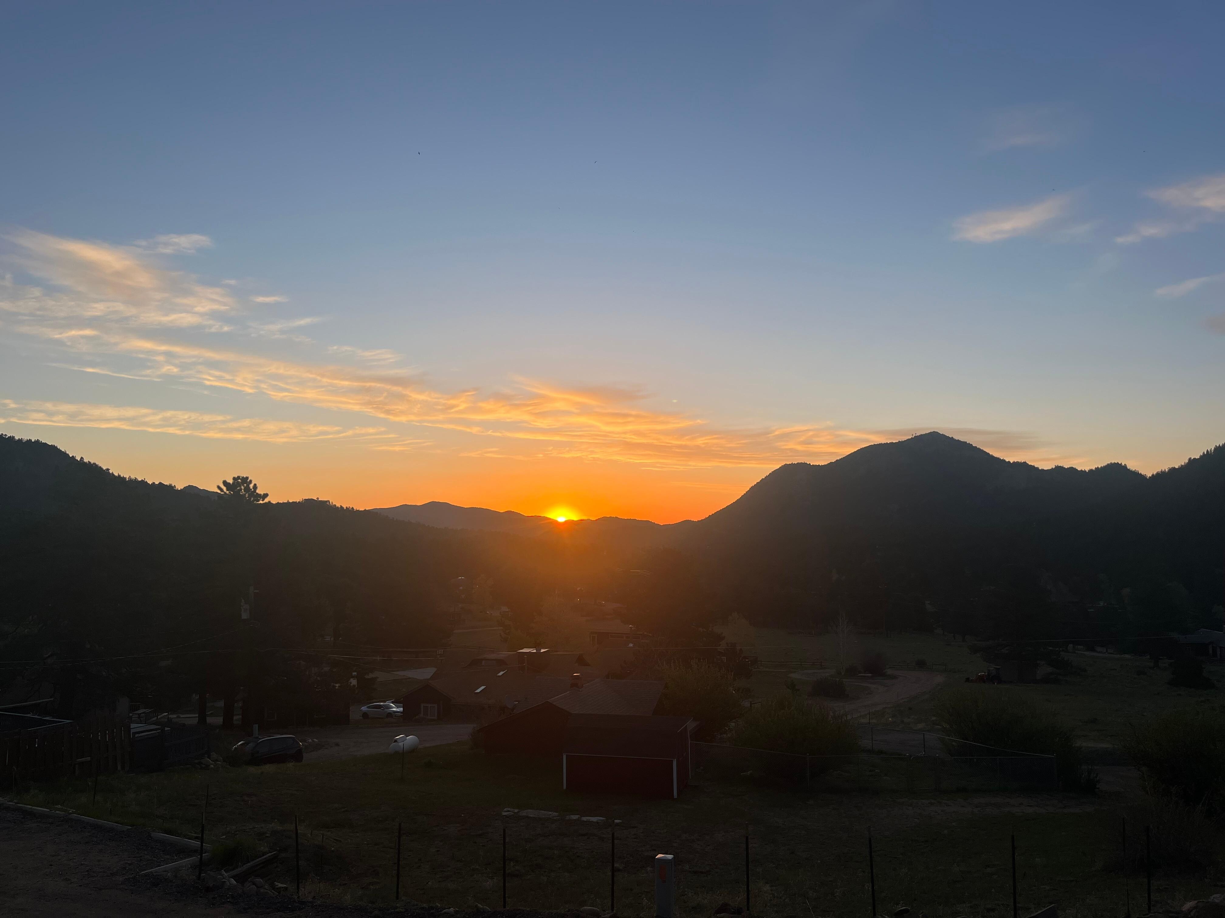 Sunrise from the front porch