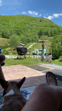 Our view from the hot tub