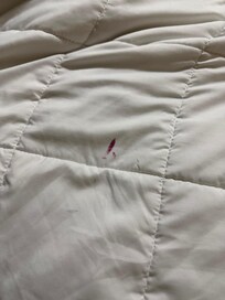 I don’t know if that was blood lipstick or nail polish