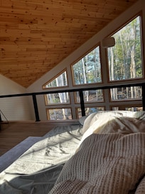 Gorgeous morning view from the loft bedroom.