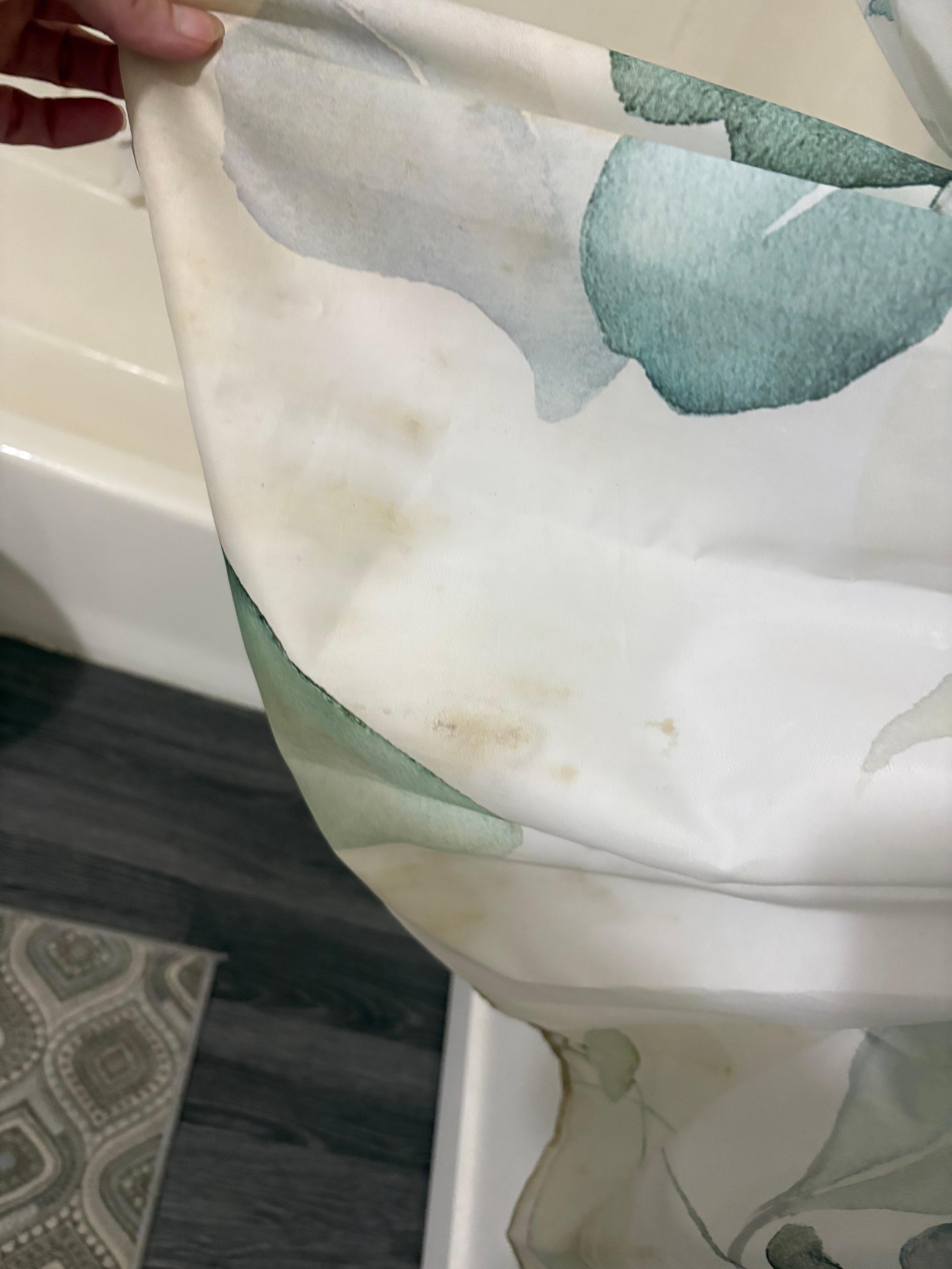 Mold/mildew on the shower curtain 