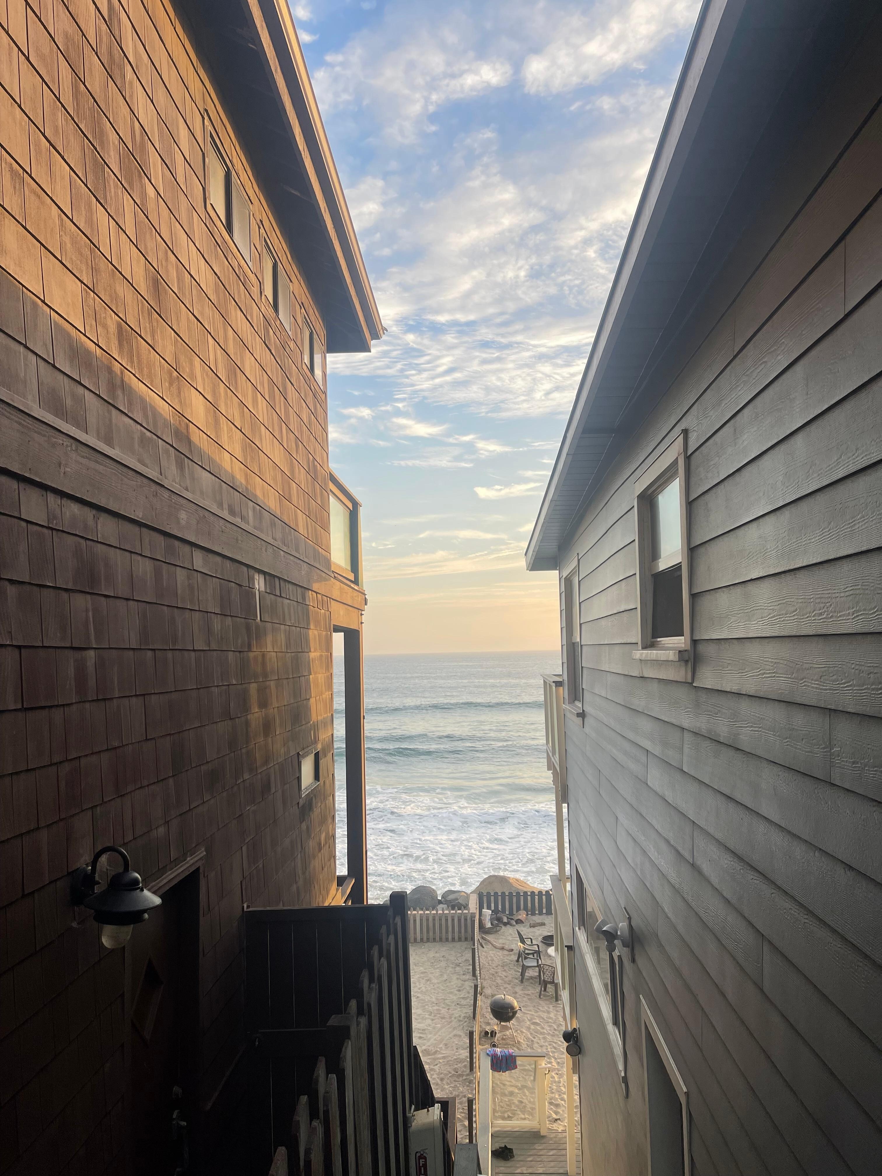 Stairs connecting each level