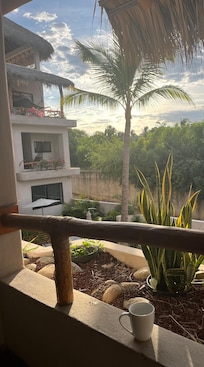 From our private balcony, coffee every morning with the sunrise