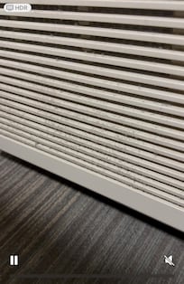 AC units were dirty in all three rooms