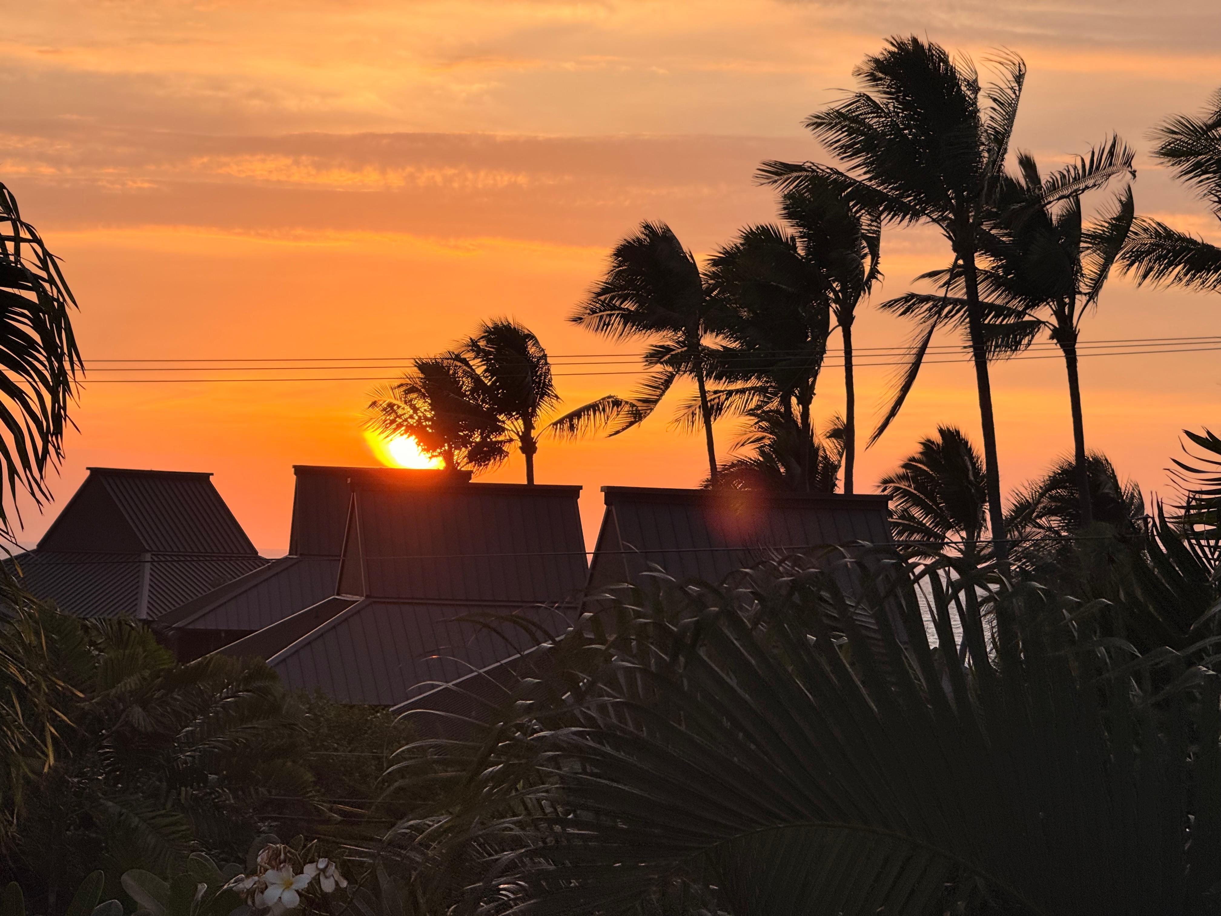 Sunset from the deck