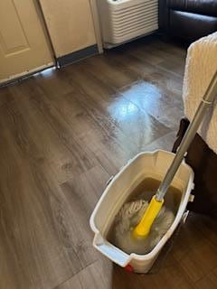 Mop water after I had done 1/4 of the floor.