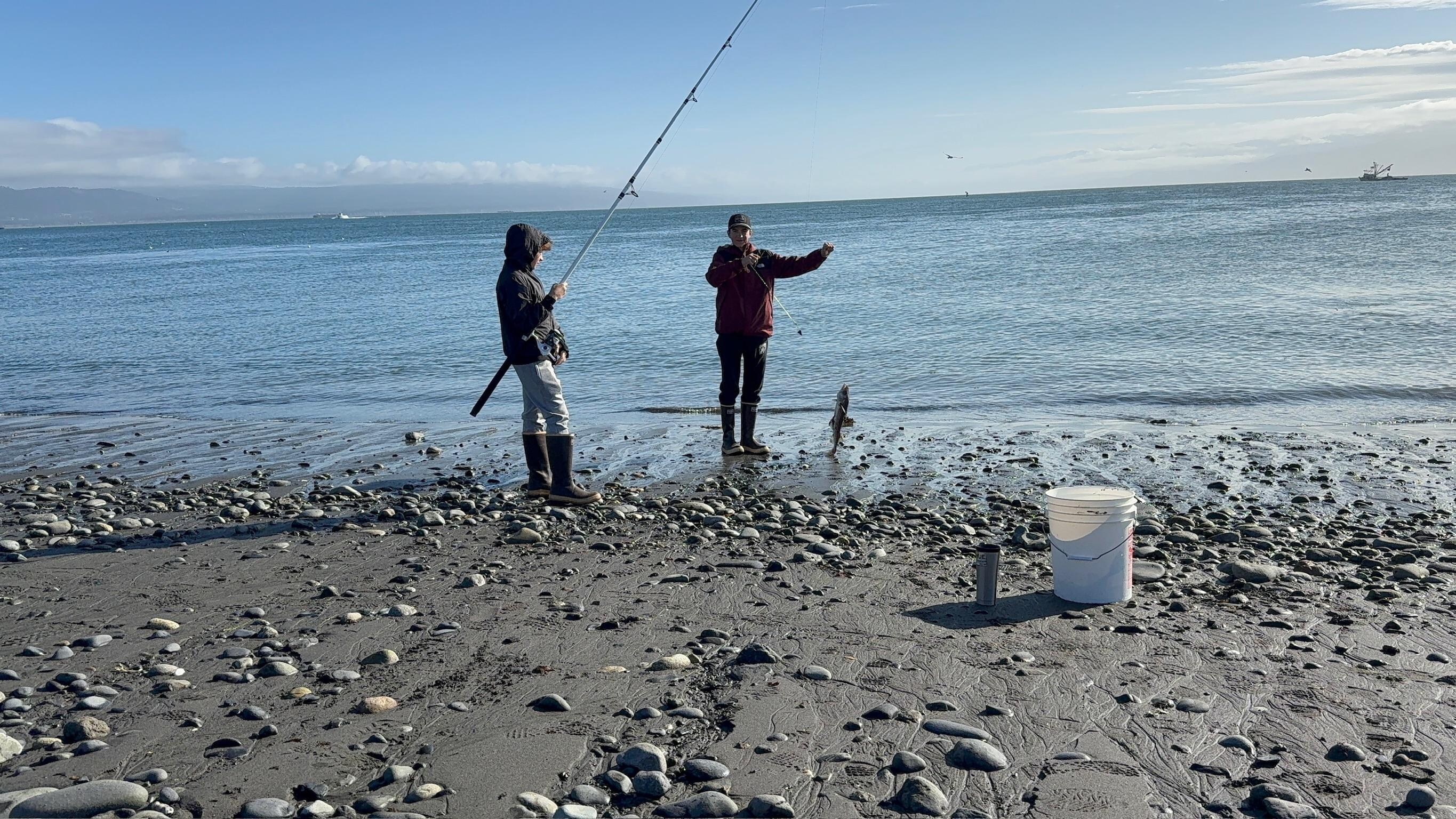 Fishing on the Spit