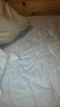 Period stain on mattress