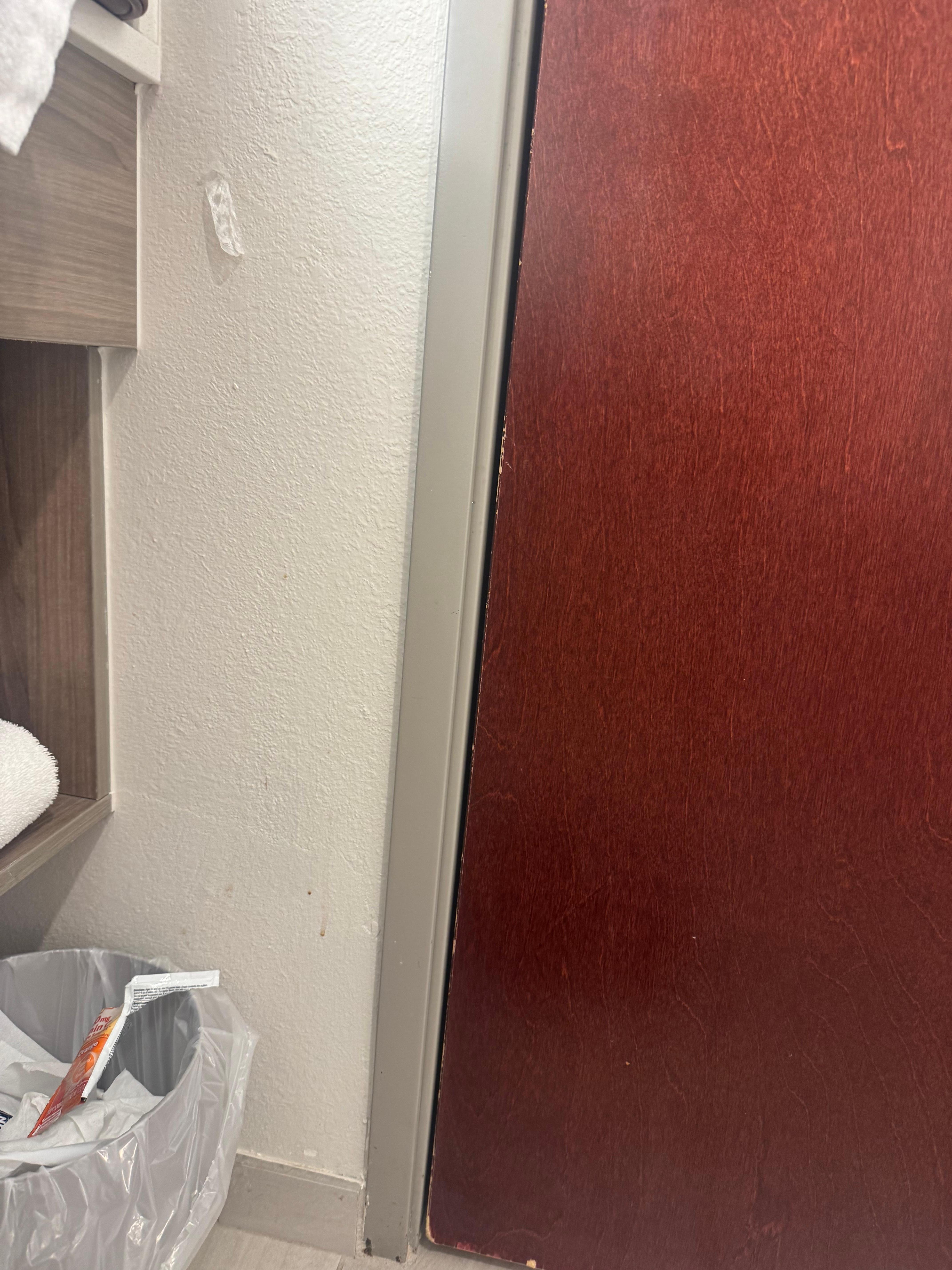 Something slimey on the wall and boogers 