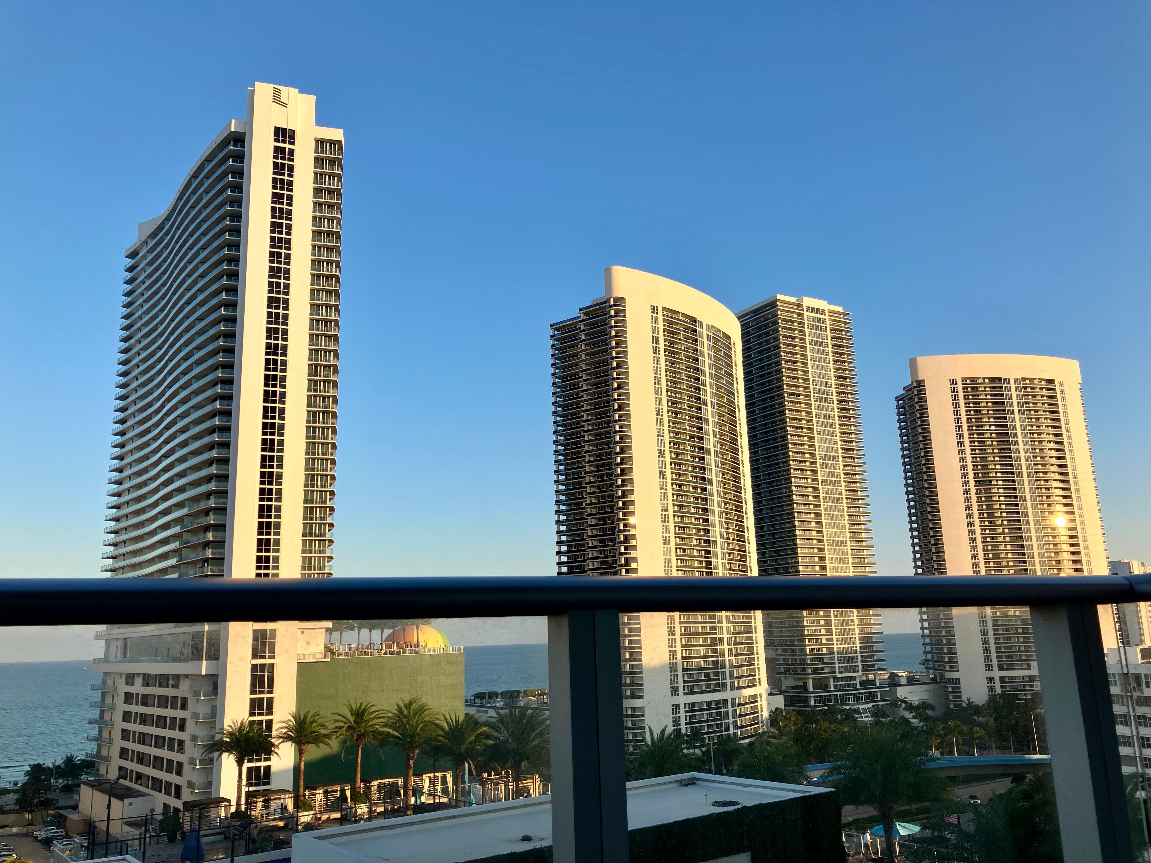 View from 901, our apartment 