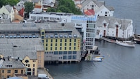 Hotel from Aksla viewpoint.
