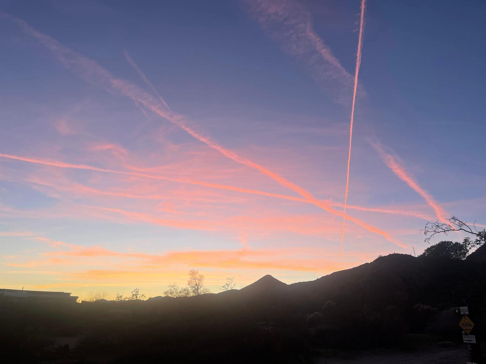 Sunset from the front deck