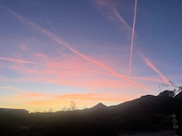 Sunset from the front deck