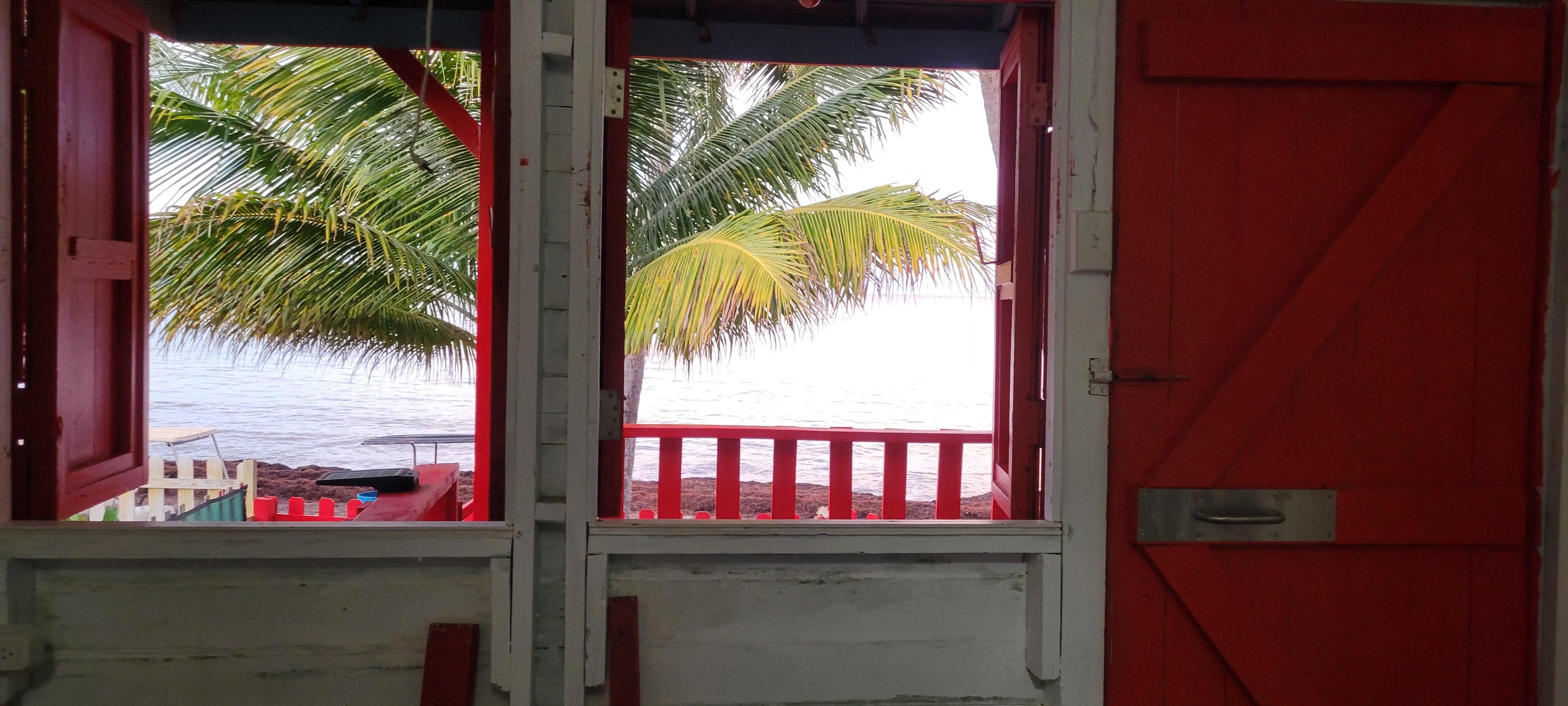 View from inside the room.