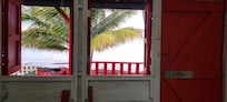 View from inside the room.