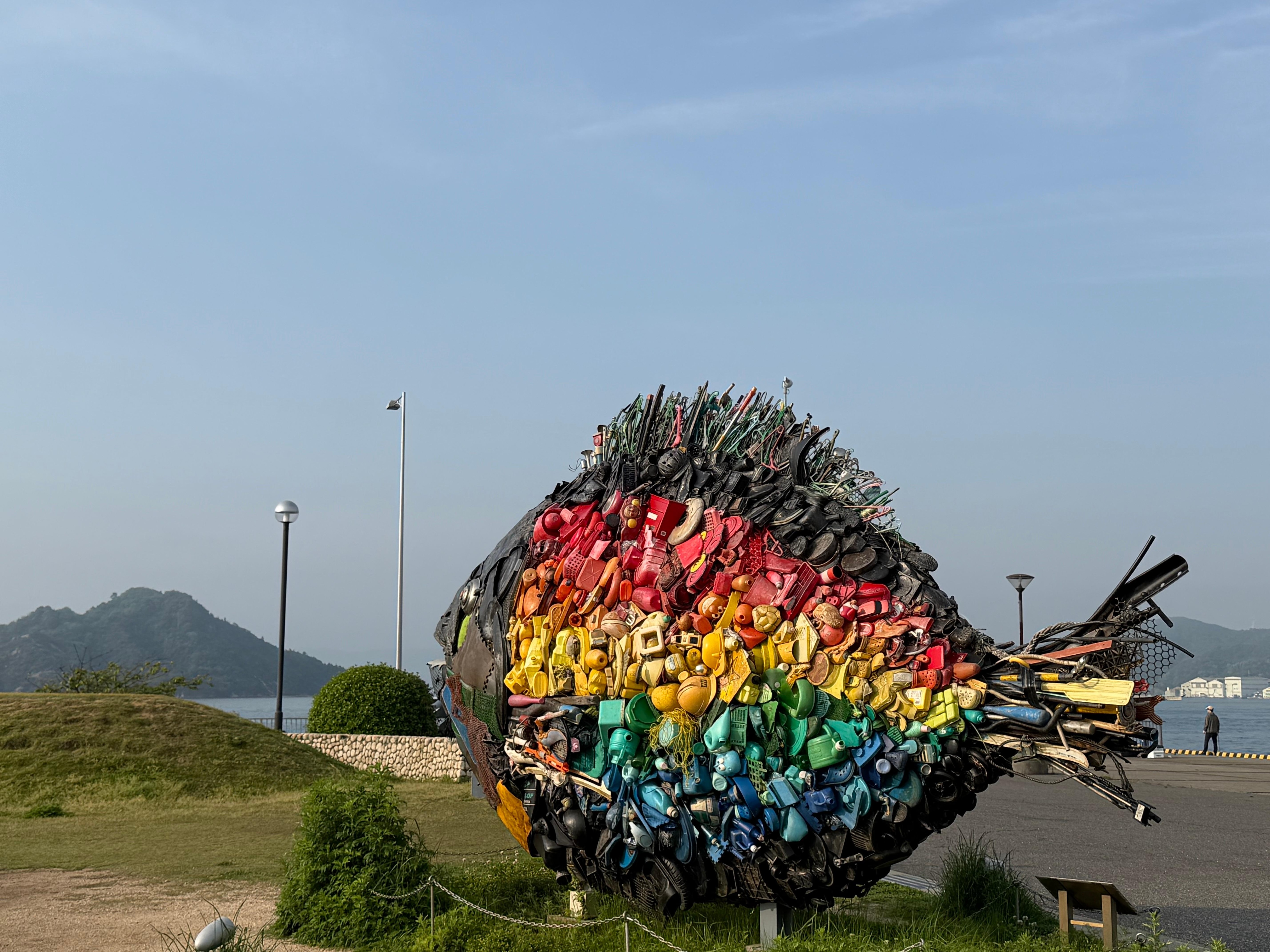 Sculpture around the port