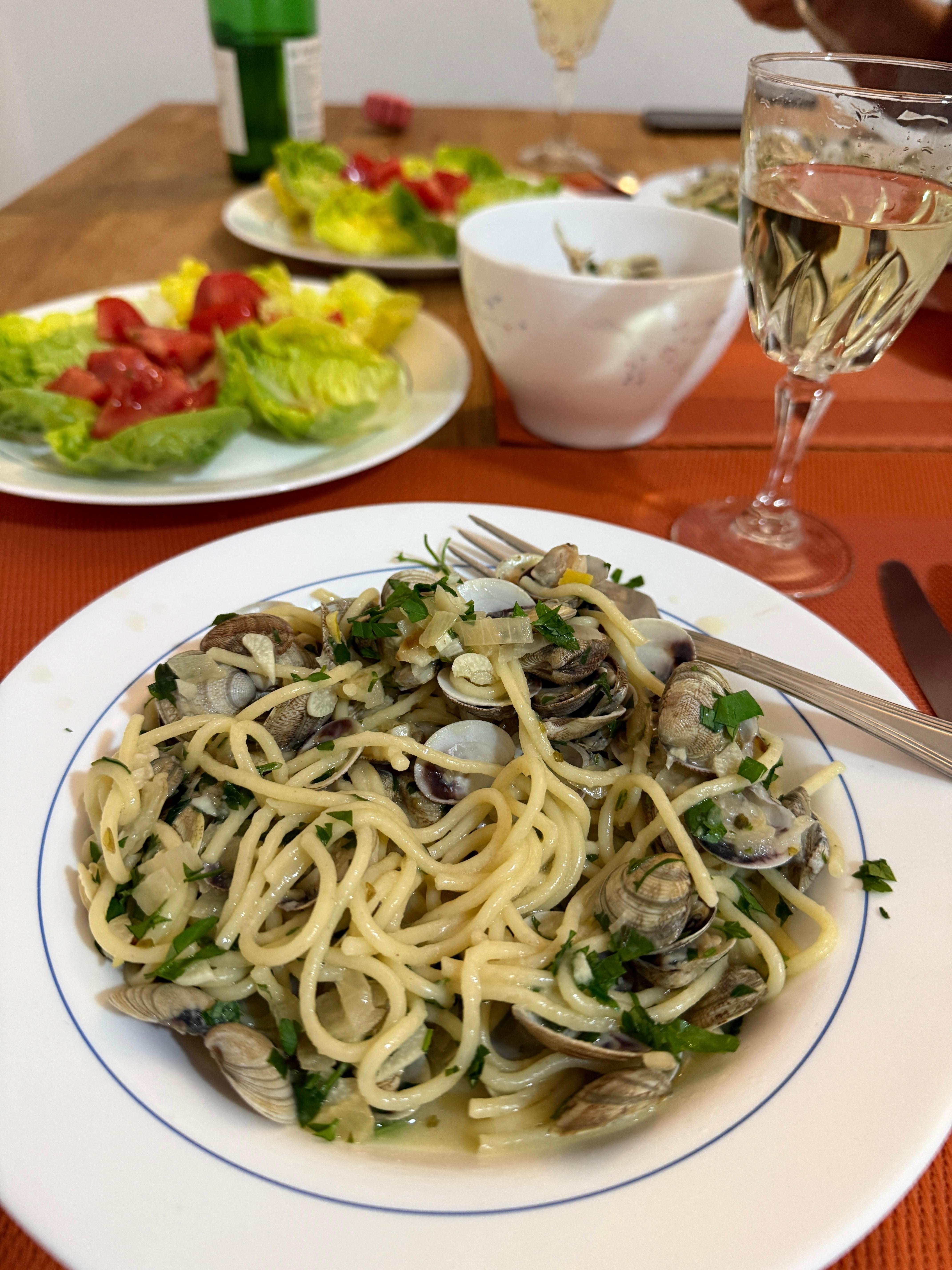 very comfortable kitchen suitable for home cooking. Everything you need to make Spanish or your own favs right there.