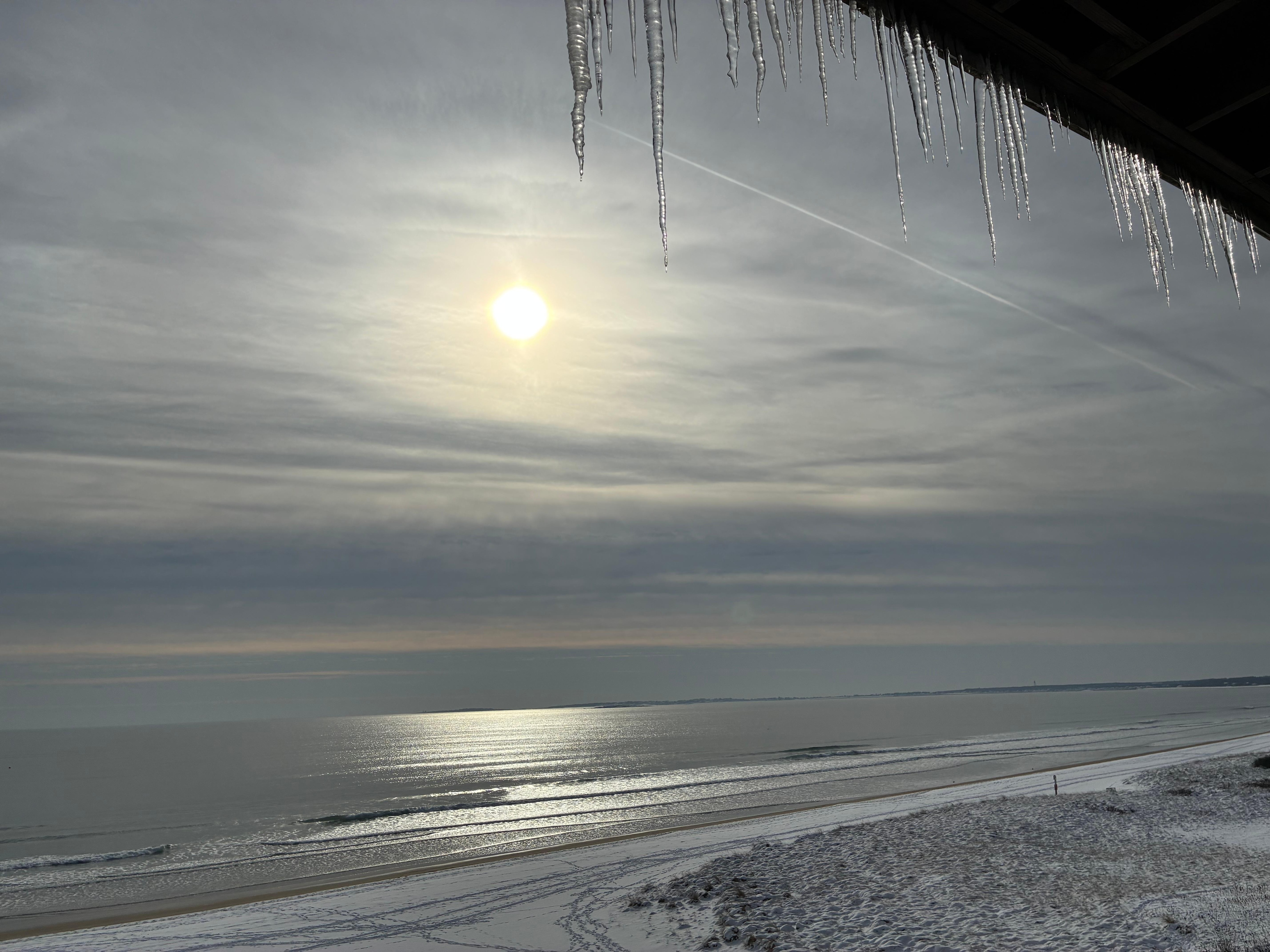 View at night from the balcony