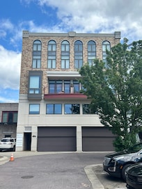 Back of building, 6 spots to the right are NO Parking at Night!