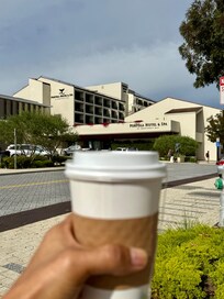 Outside of hotel- with short walk to shops and Alvarado Street Brewery.